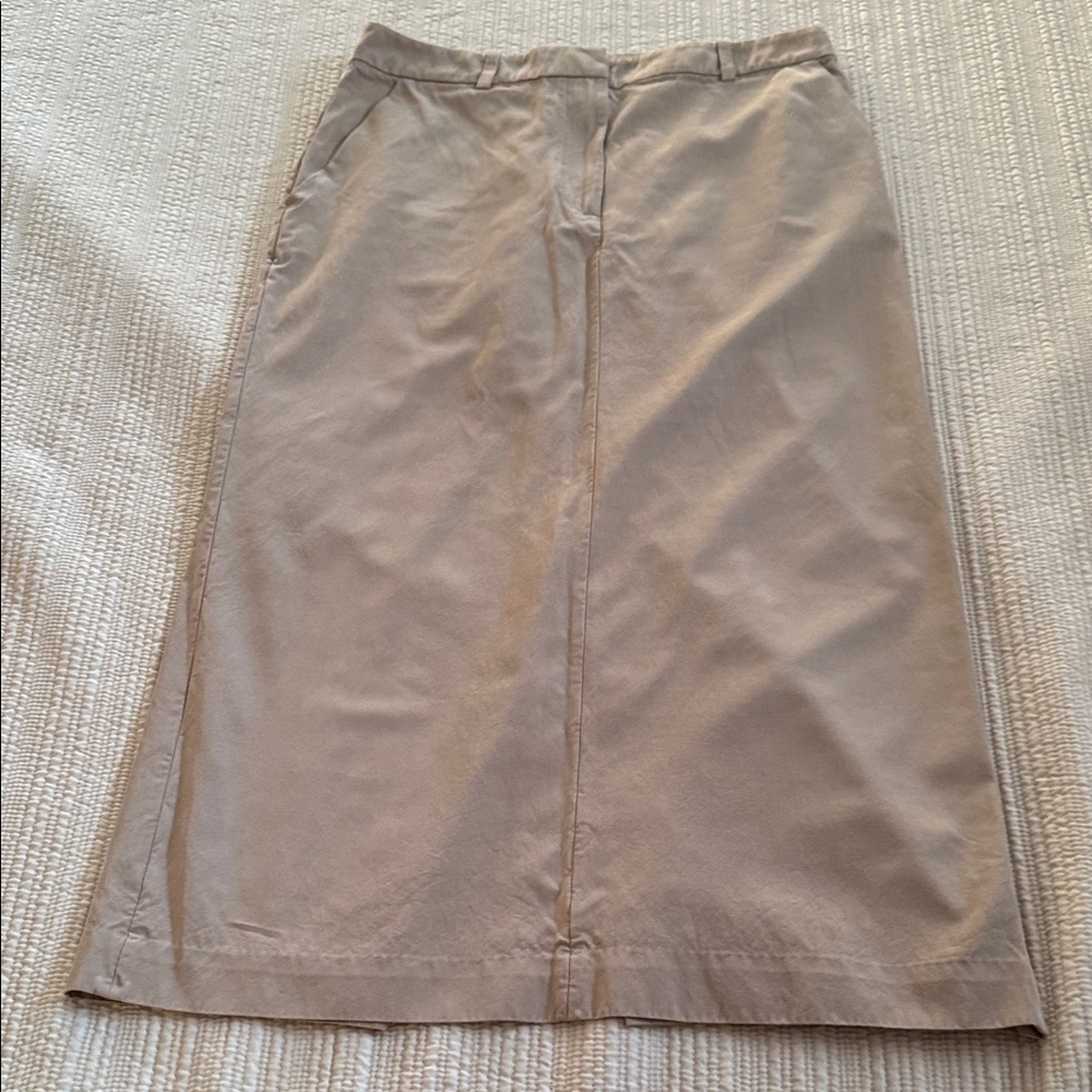 Quality Taupe Pencil Skirt